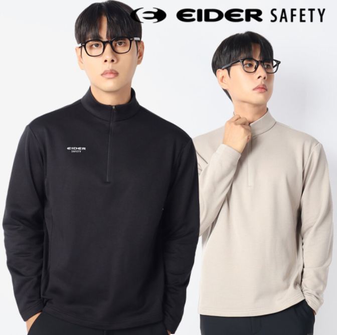 아이더 세이프티 긴팔 티셔츠 긴팔티 반집업 가을 겨울 등산복 상의 기능성 기모