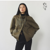 머티리얼랩 26FW FAUX레더 멜로우 트렌치 자켓